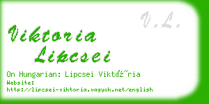 viktoria lipcsei business card